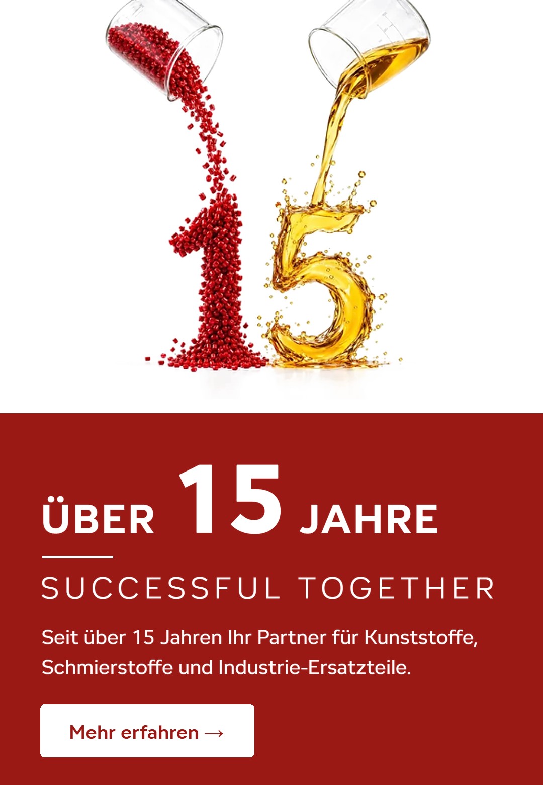 Über 15 Jahre BADICO – Successful Together. Seit über 15 Jahren Ihr Partner für Kunststoffe, Schmierstoffe und Industrie-Ersatzteile.